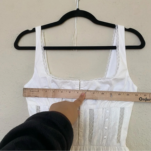 House of CB 'Perle' White Lace Trim Midi Dress size XS‎ - Picture 4 of 16